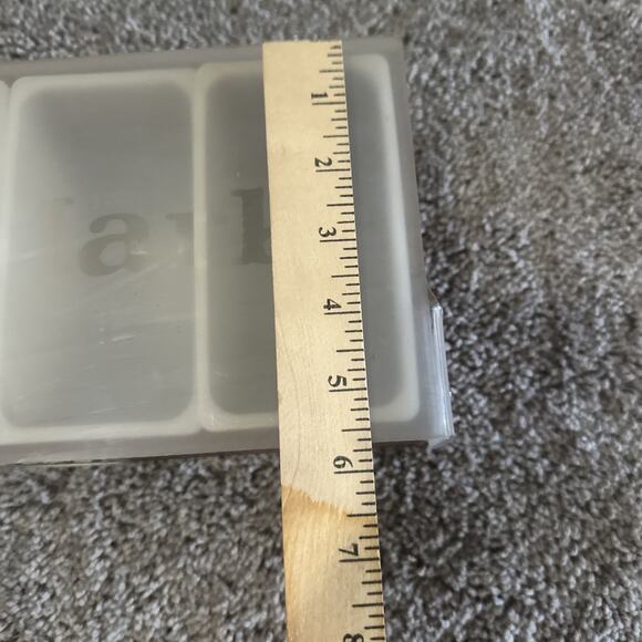 Makers Mark Bar Condiment Caddy 6 Trays Wood Metal Plastic - Picture 4 of 5